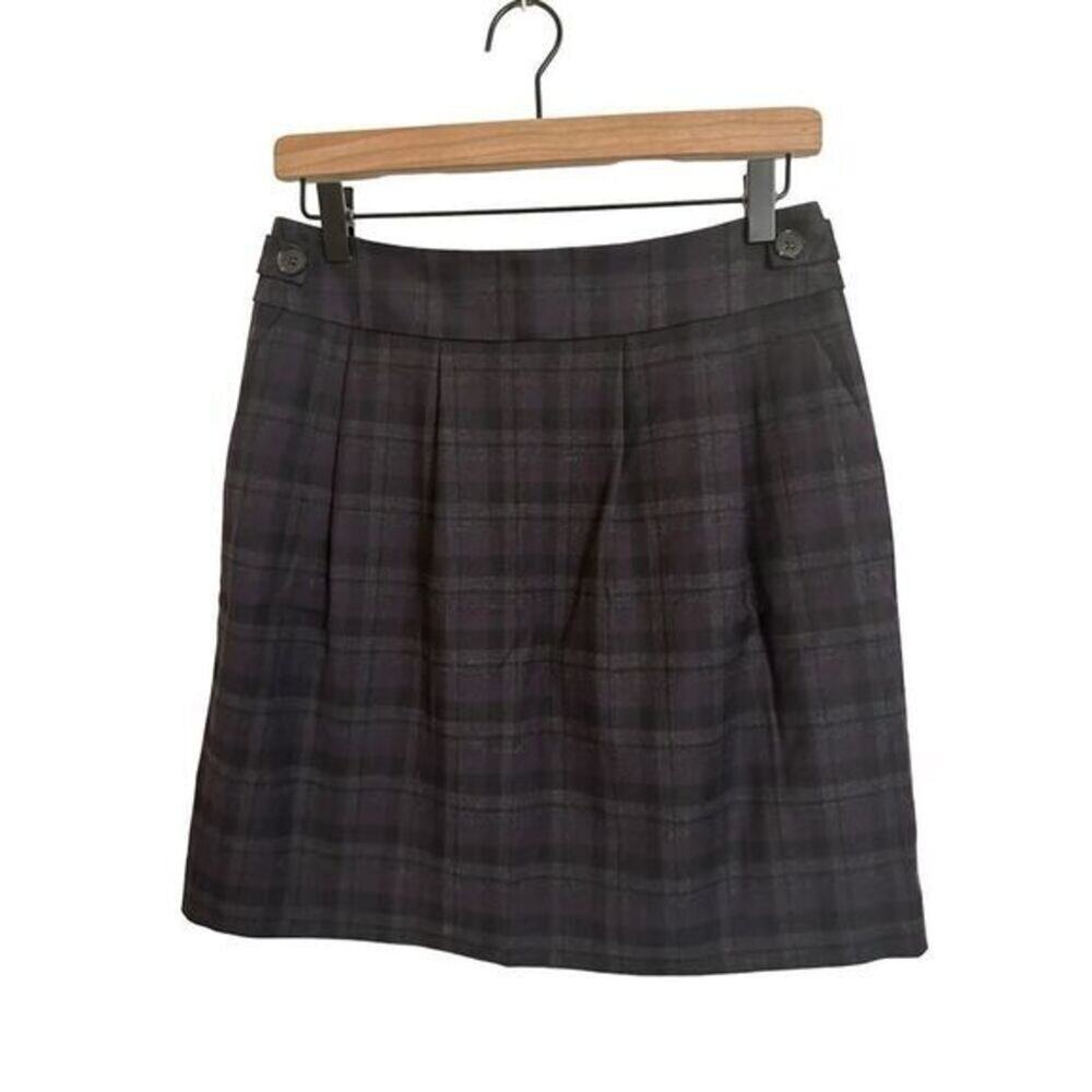 HALOGEN PLAID PLEATED Skater Skirt‎ Size 4